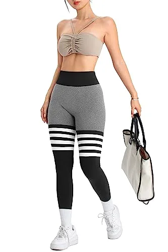 A AGROSTE Seamless Workout Leggings for Women Scrunch Butt Lifting Leggings Booty High Waisted Yoga Pants Gym Leggings