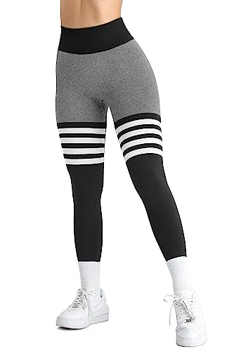 A AGROSTE Seamless Workout Leggings for Women Scrunch Butt Lifting Leggings Booty High Waisted Yoga Pants Gym Leggings