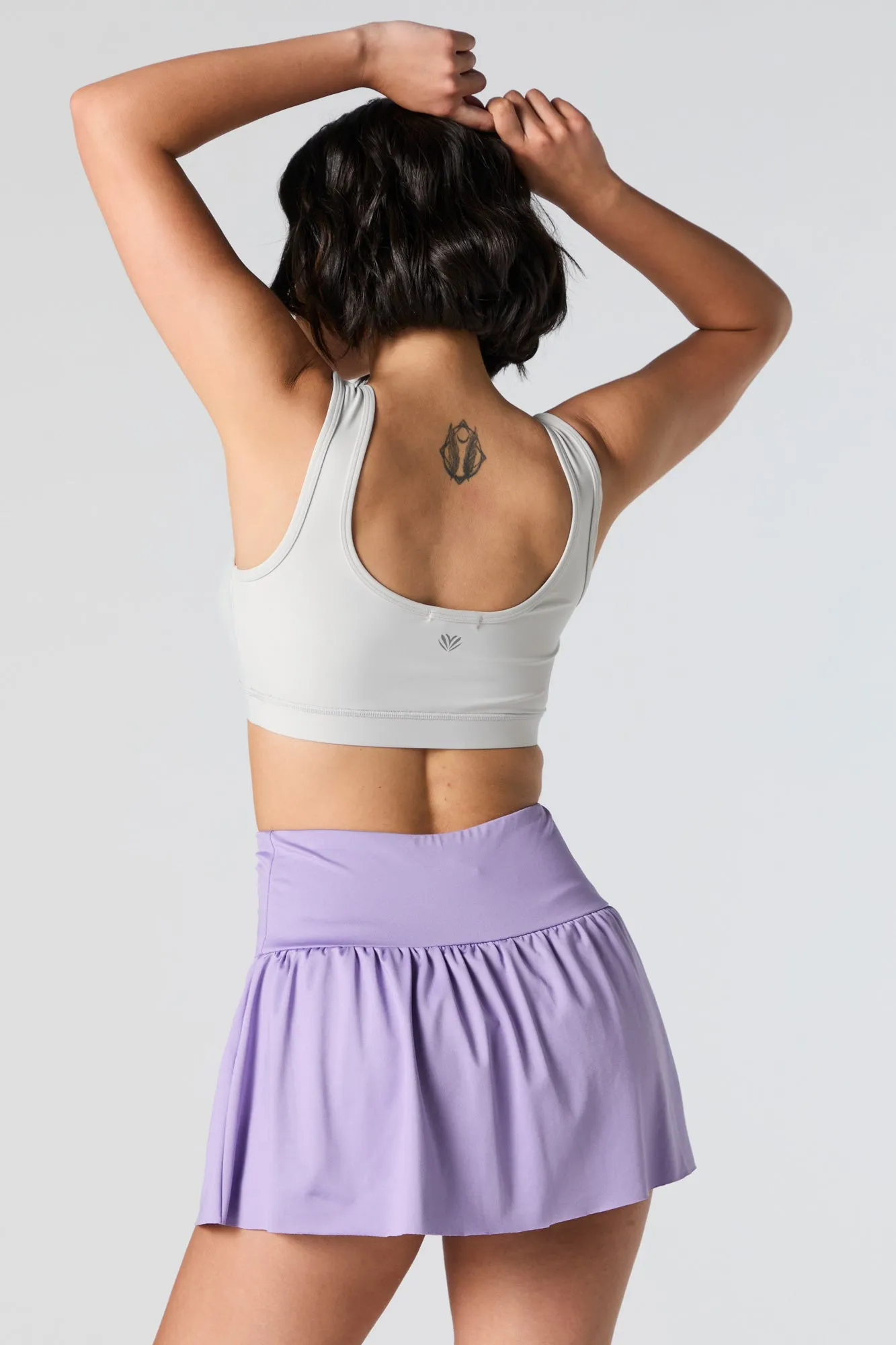 Active Ruched Skort with Phone Pocket