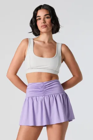 Active Ruched Skort with Phone Pocket