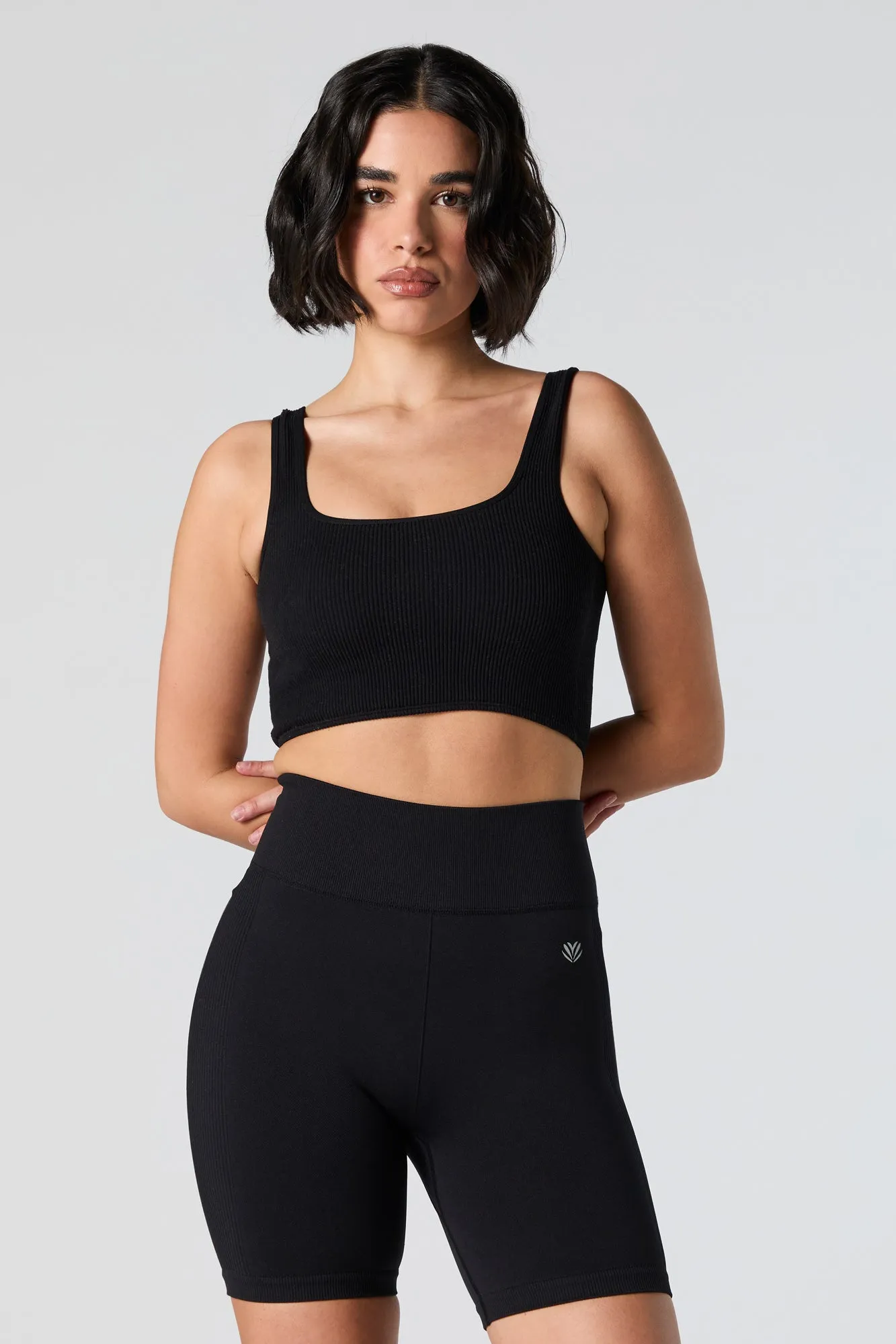 Active Seamless Side Ribbed Biker Short