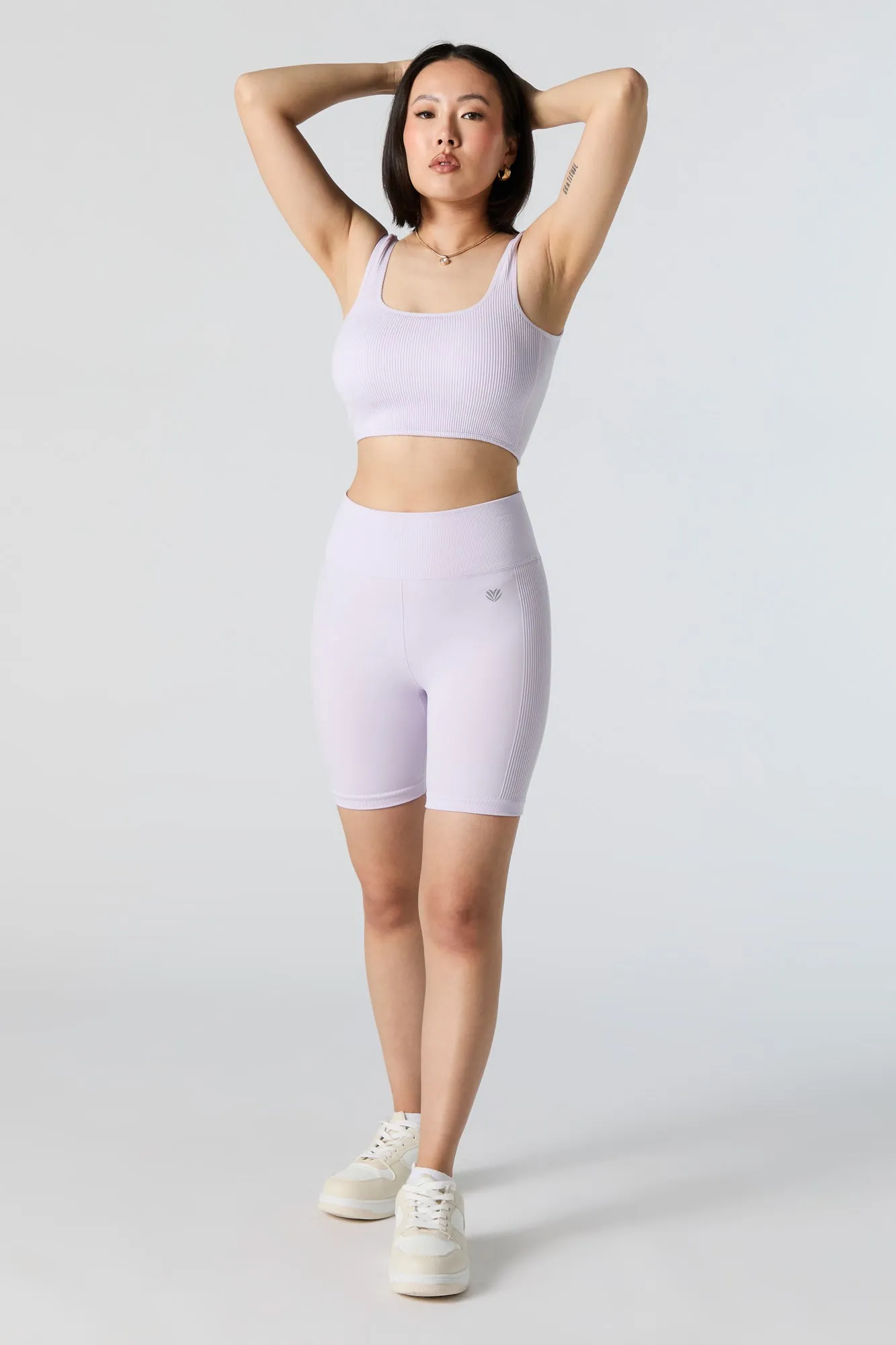 Active Seamless Side Ribbed Biker Short