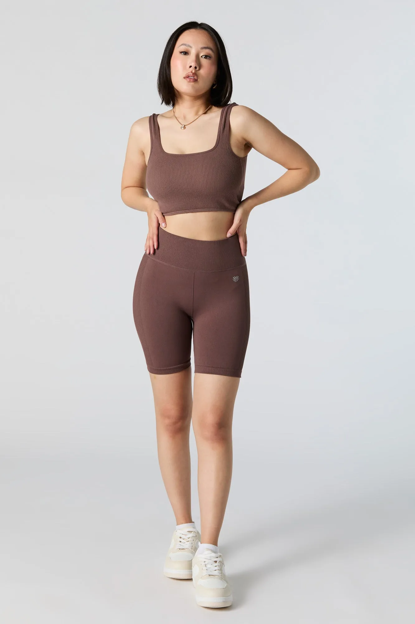 Active Seamless Side Ribbed Biker Short