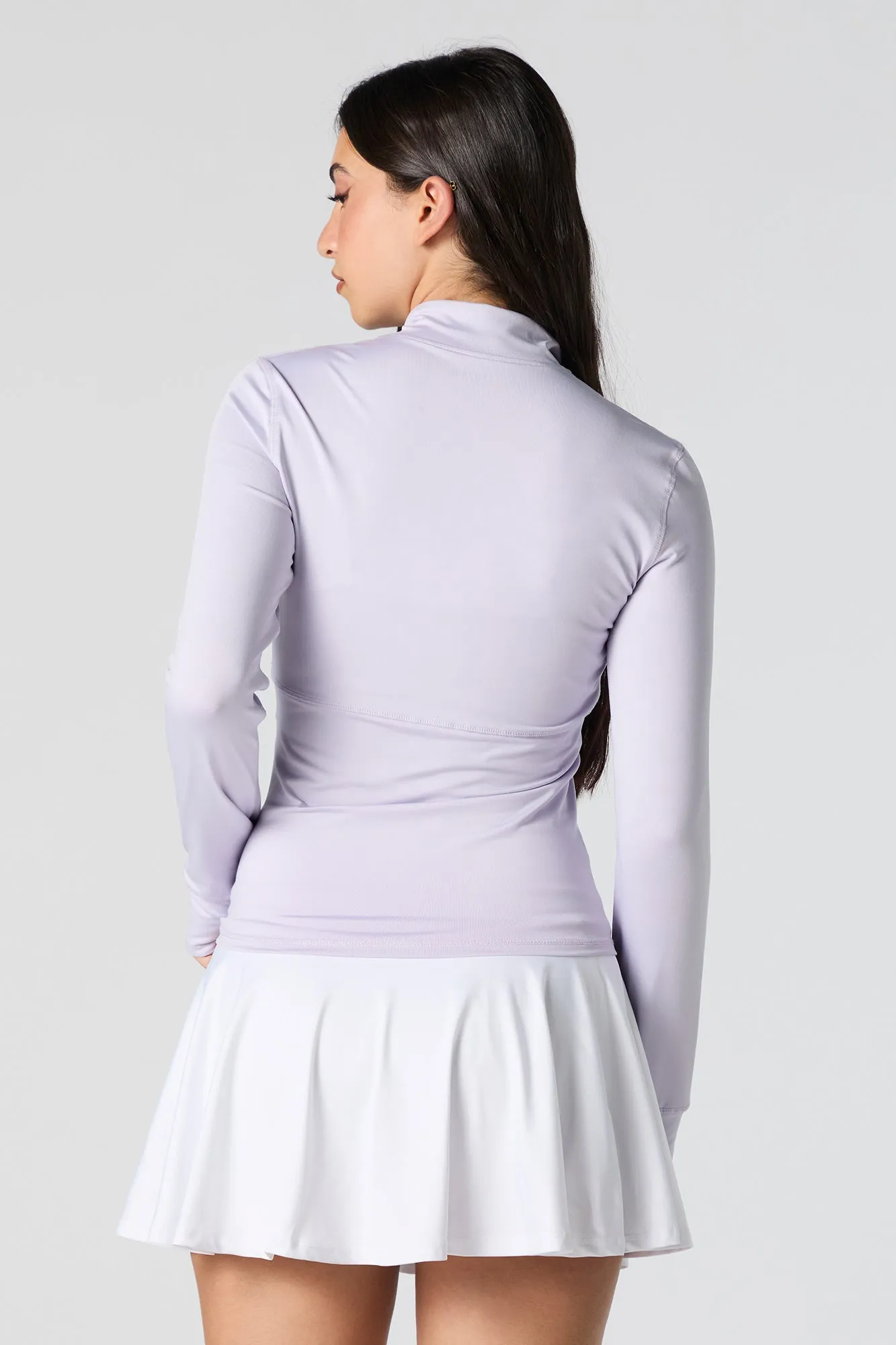 Active Zip-Up Long Sleeve Top