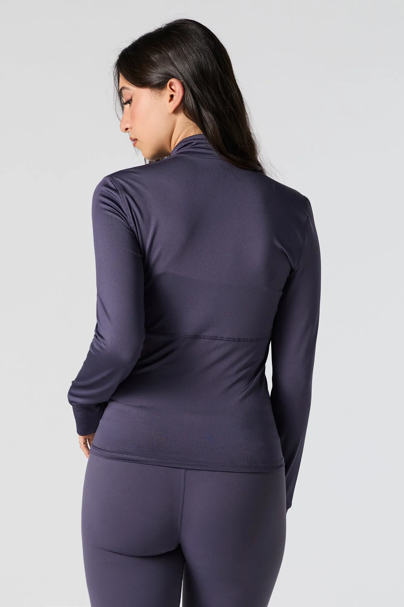 Active Zip-Up Long Sleeve Top