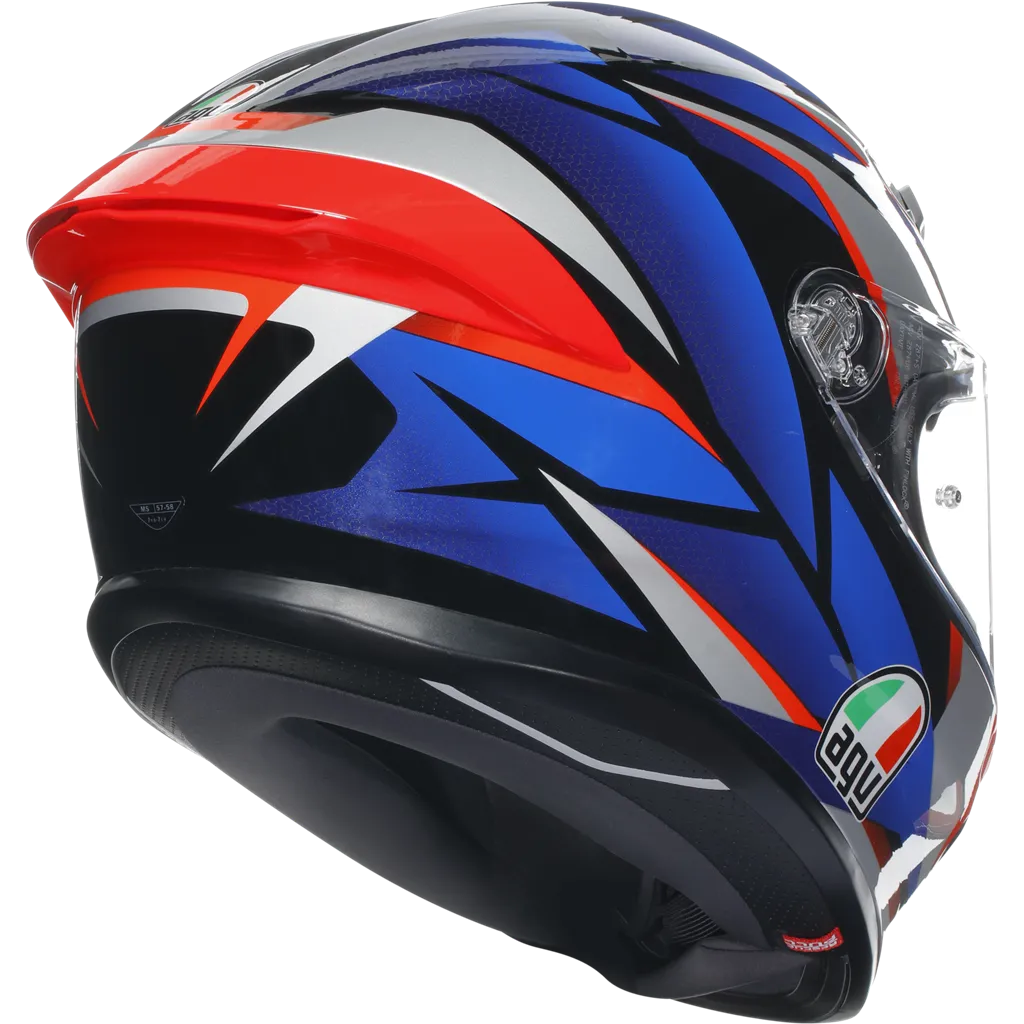 AGV K6-S Slashcut - Black / Blue / Red