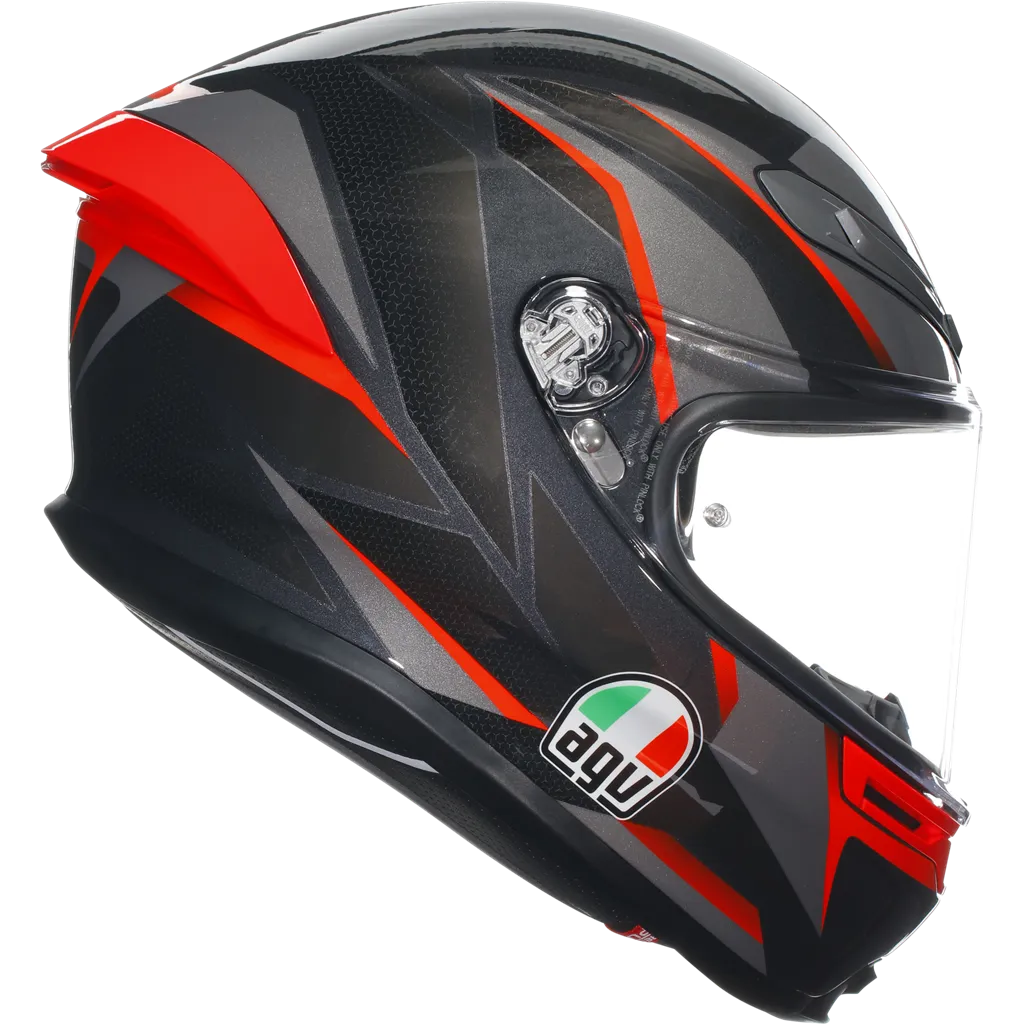 AGV K6-S Slashcut - Black / Grey / Red