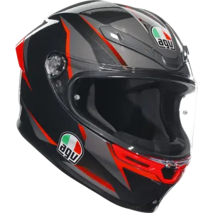 AGV K6-S Slashcut - Black / Grey / Red