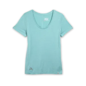 AllTrails × Stio Women's Divide Scoop Neck Tee - Calming Water