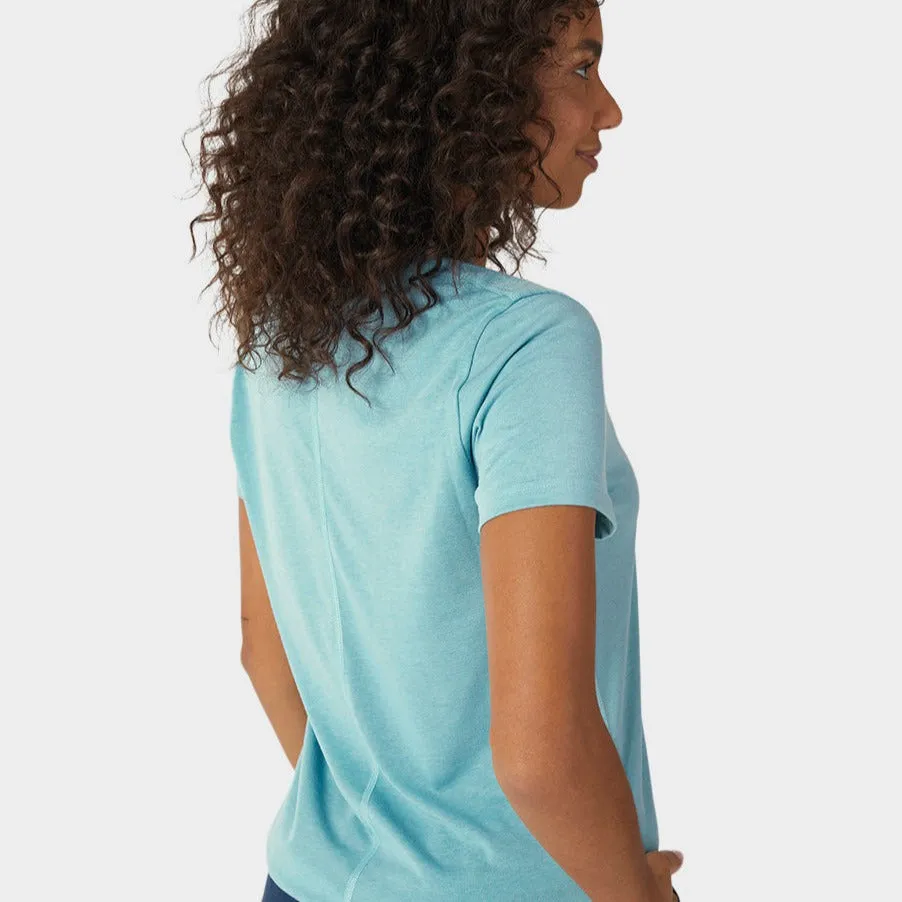 AllTrails × Stio Women's Divide Scoop Neck Tee - Calming Water