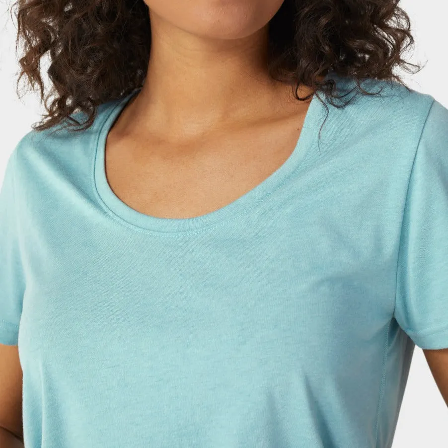 AllTrails × Stio Women's Divide Scoop Neck Tee - Calming Water