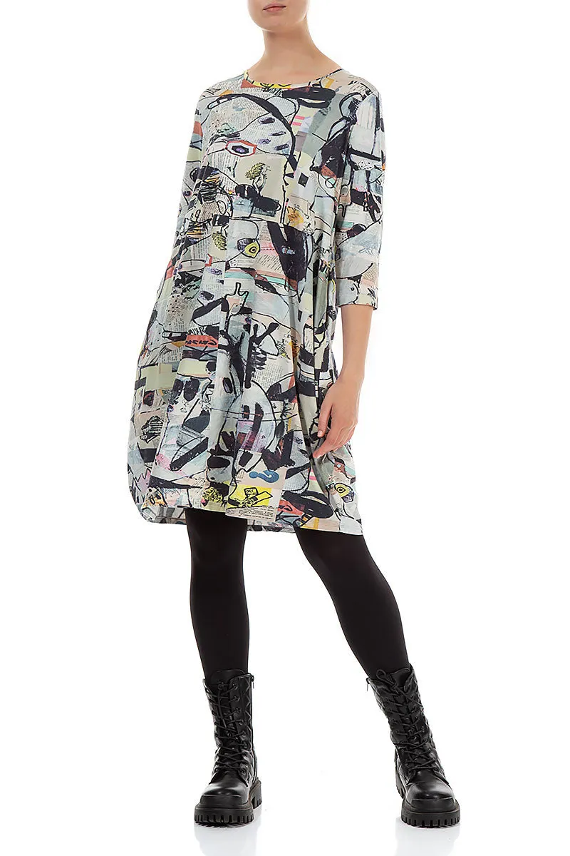 Balloon Artful Elements Cotton Dress