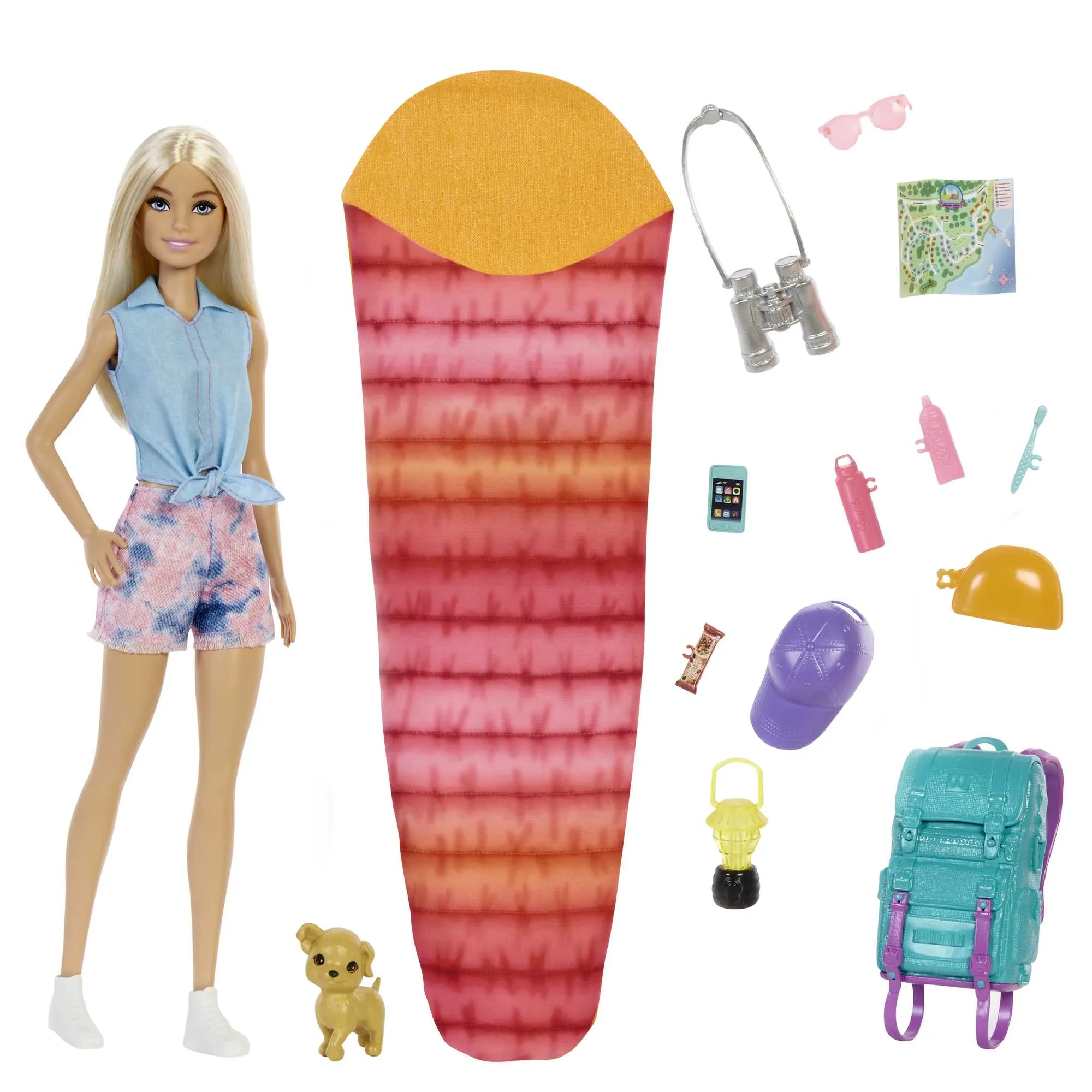 Barbie Doll And Accessories, It Takes Two “Malibu” Camping Doll And 10  Pieces