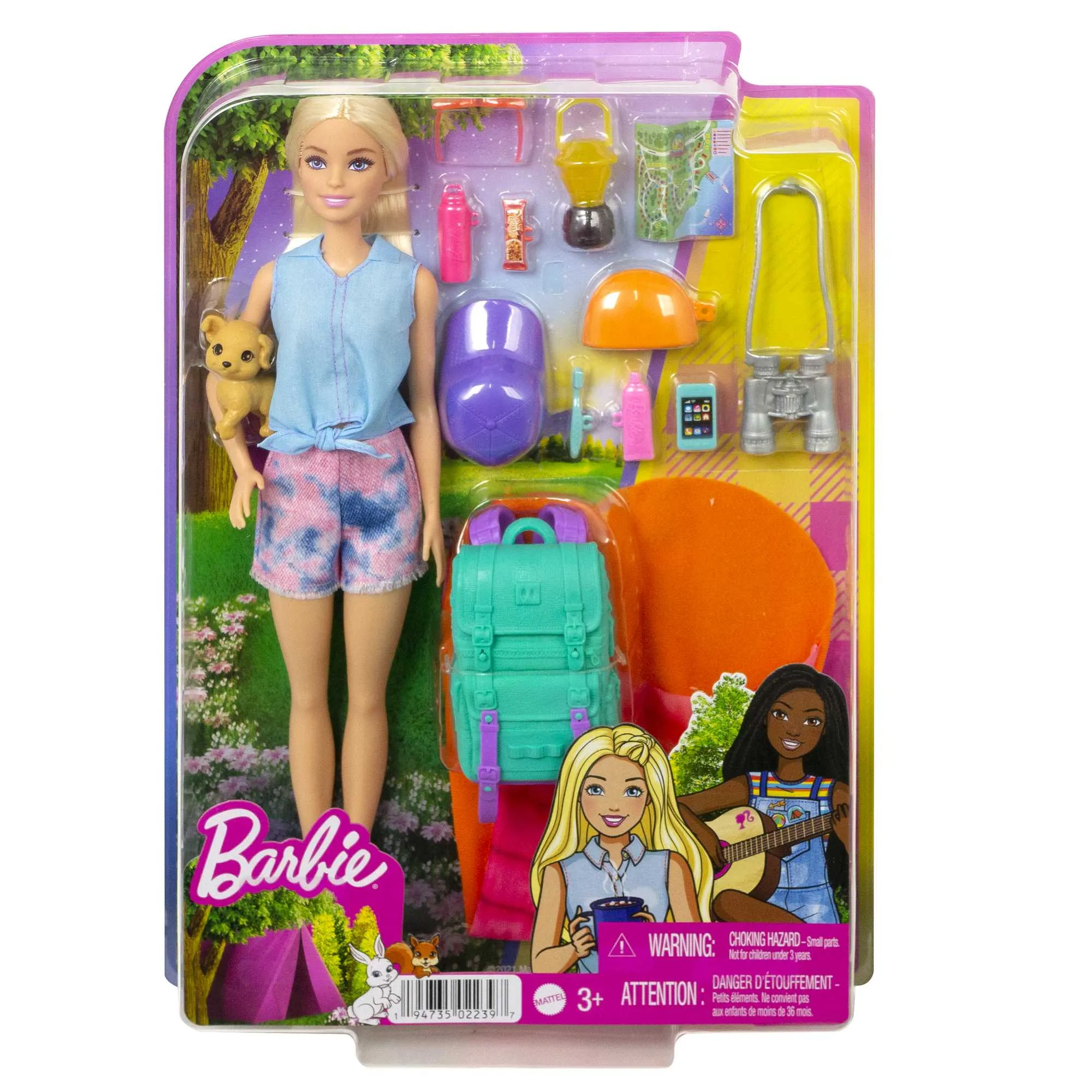 Barbie Doll And Accessories, It Takes Two “Malibu” Camping Doll And 10  Pieces