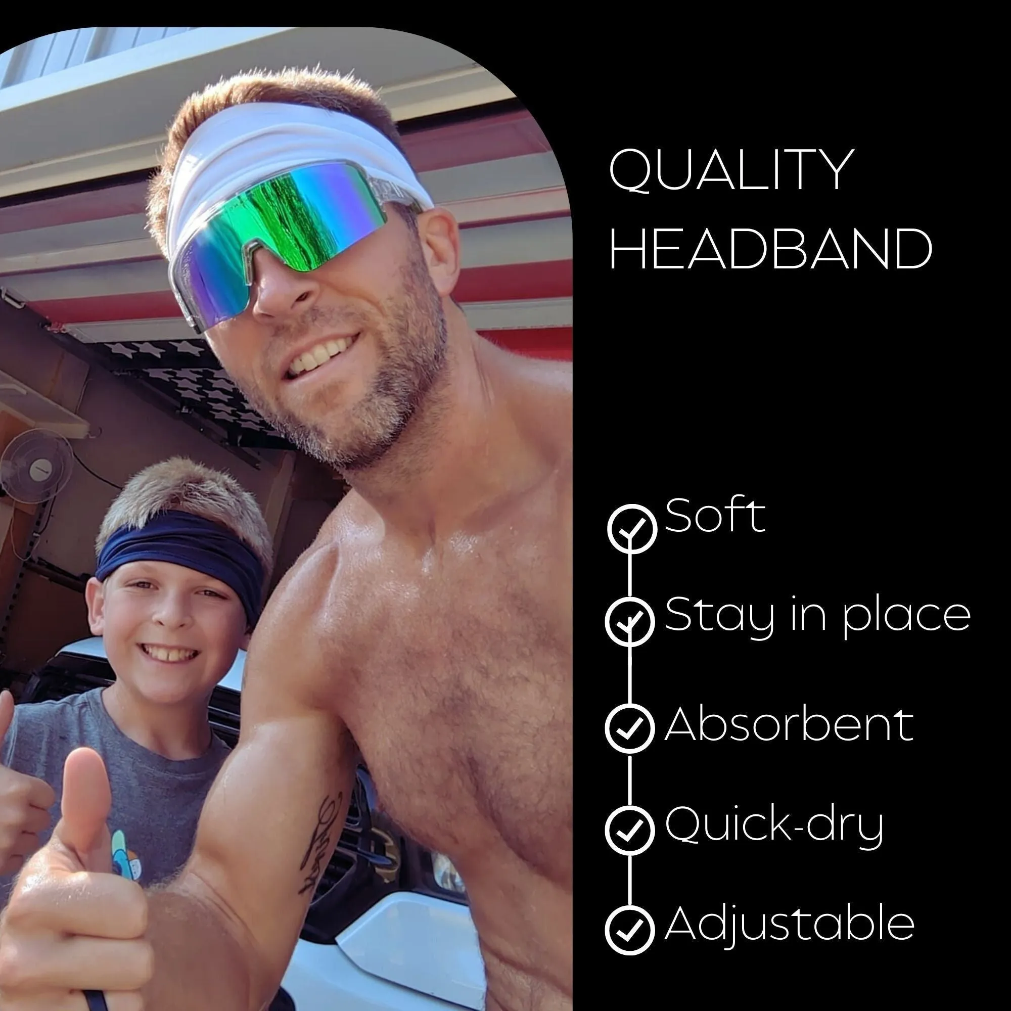 Blue Performance Headband