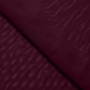 Burgundy Power Mesh Nylon Spandex Fabric