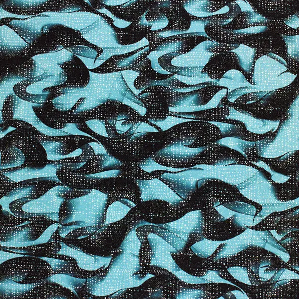 Dots on Waves Printed Spandex | Blue Moon Fabrics