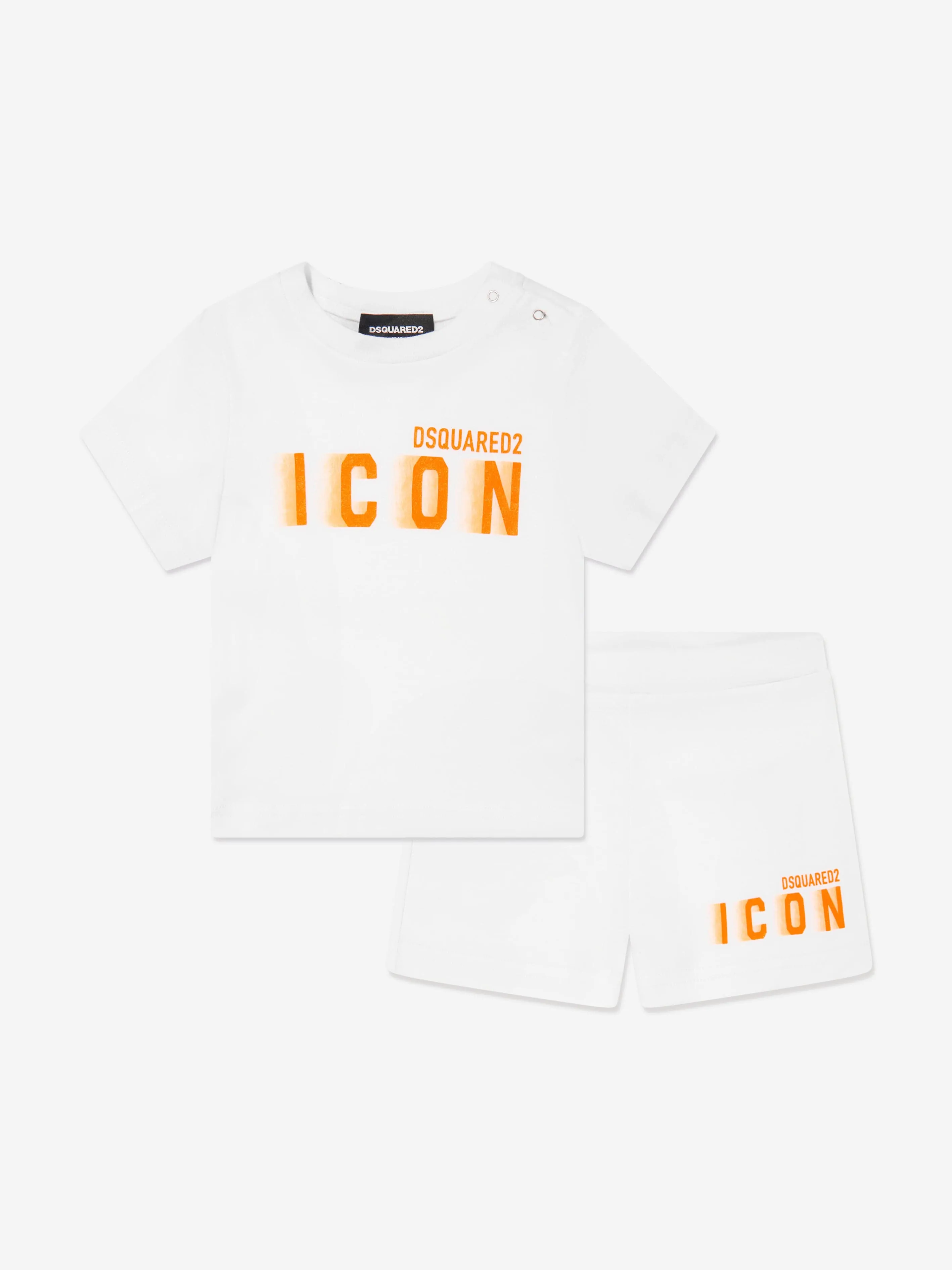 Dsquared2 Baby Icon Short Set in White