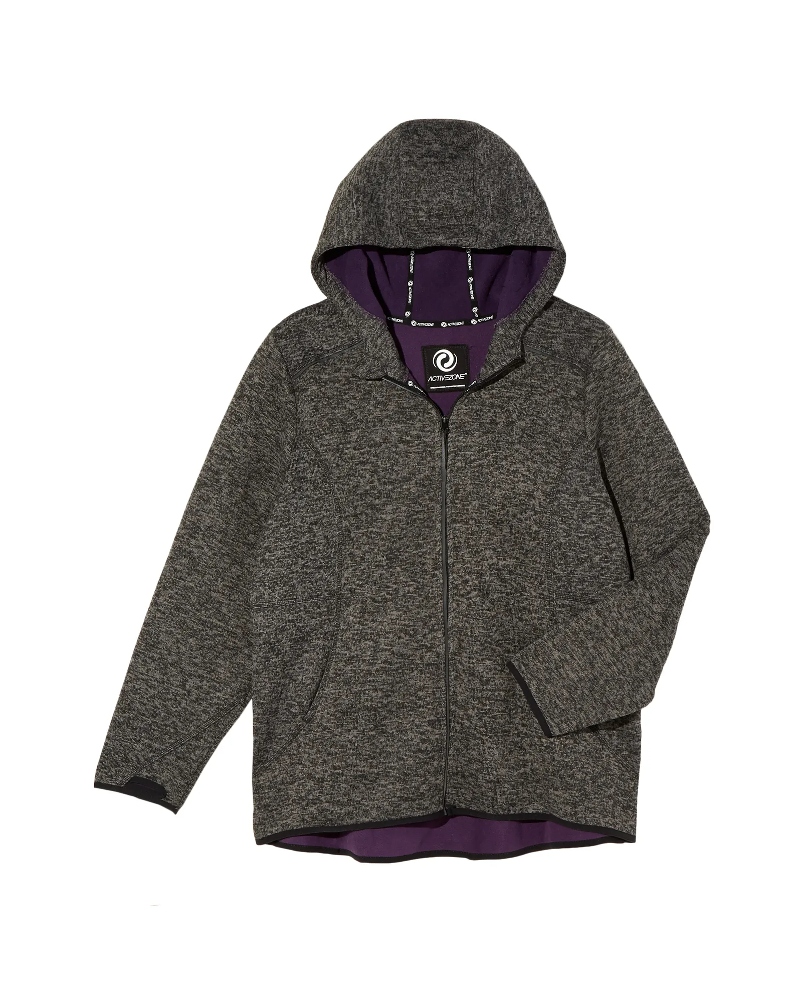 Everest Hooded Sweater Jacket | Charcoal Grey