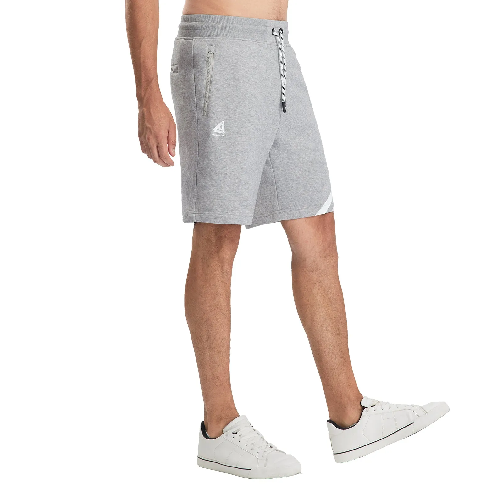 Extreme Pop Mens Sports Shorts with pokets in cotton French Terry XS-XXXL MP7003