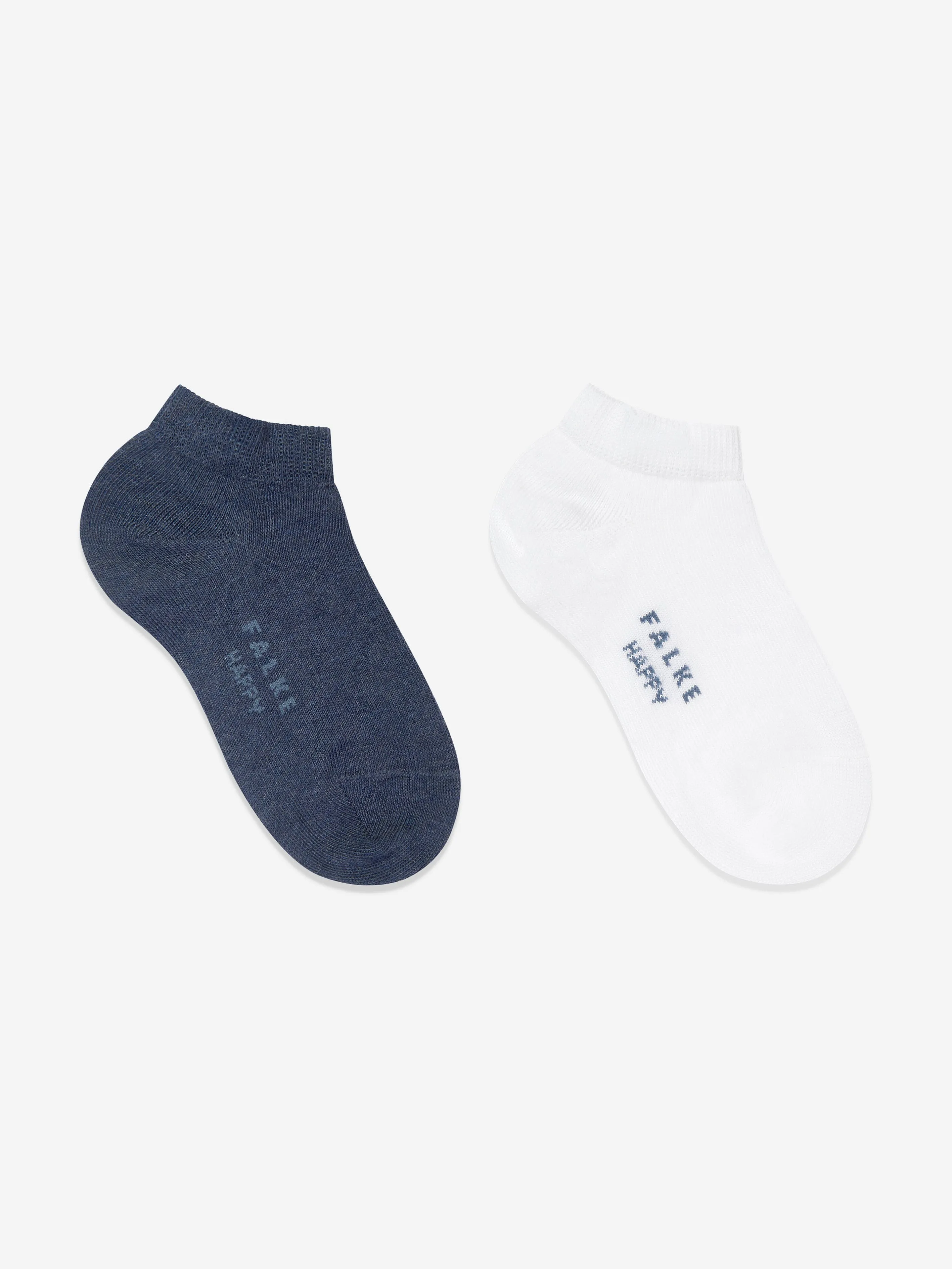 Falke Kids Happy 2 Pack Trainer Socks in Blue