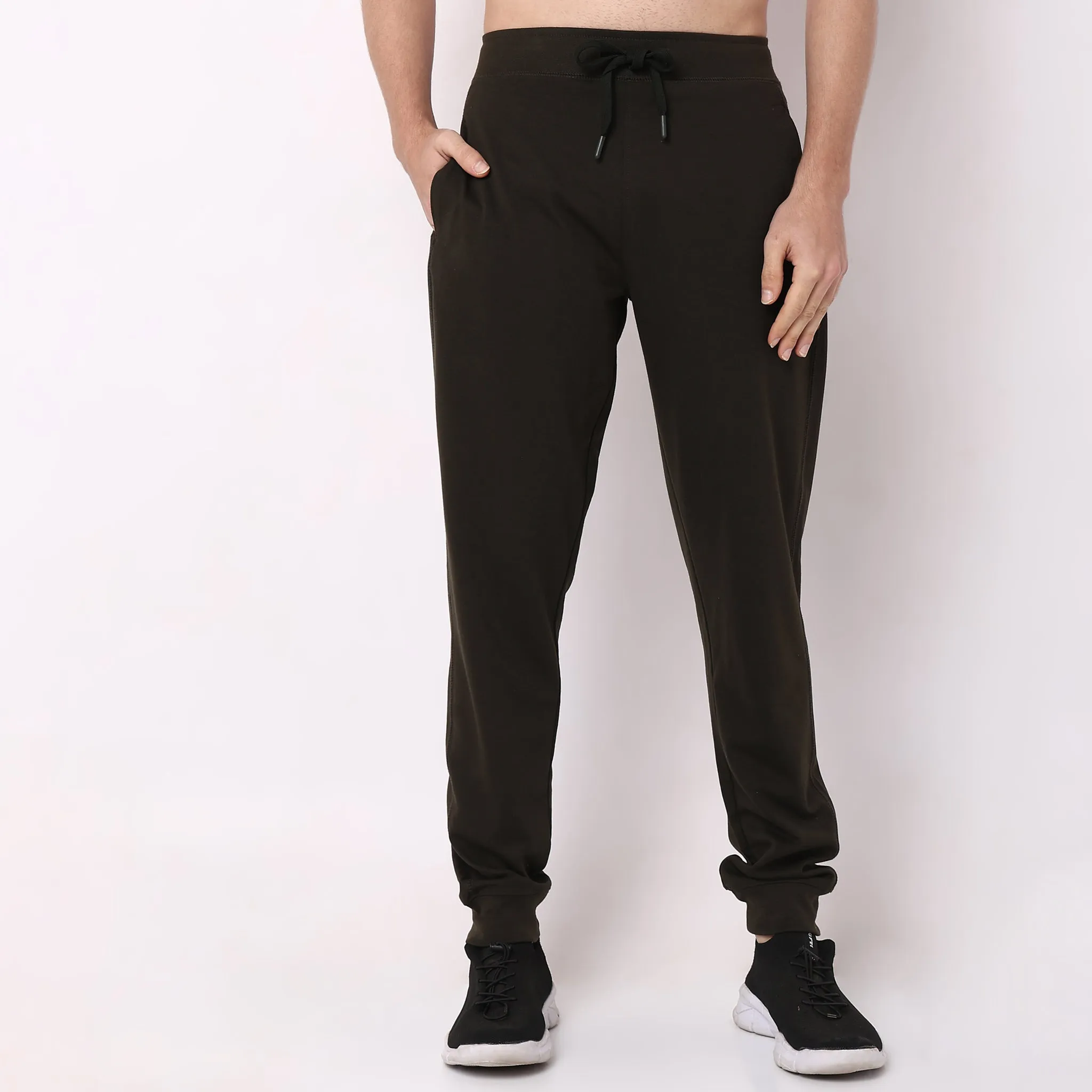 Flex Pants with Secure Mobile Pocket - Mid Rise Joggers