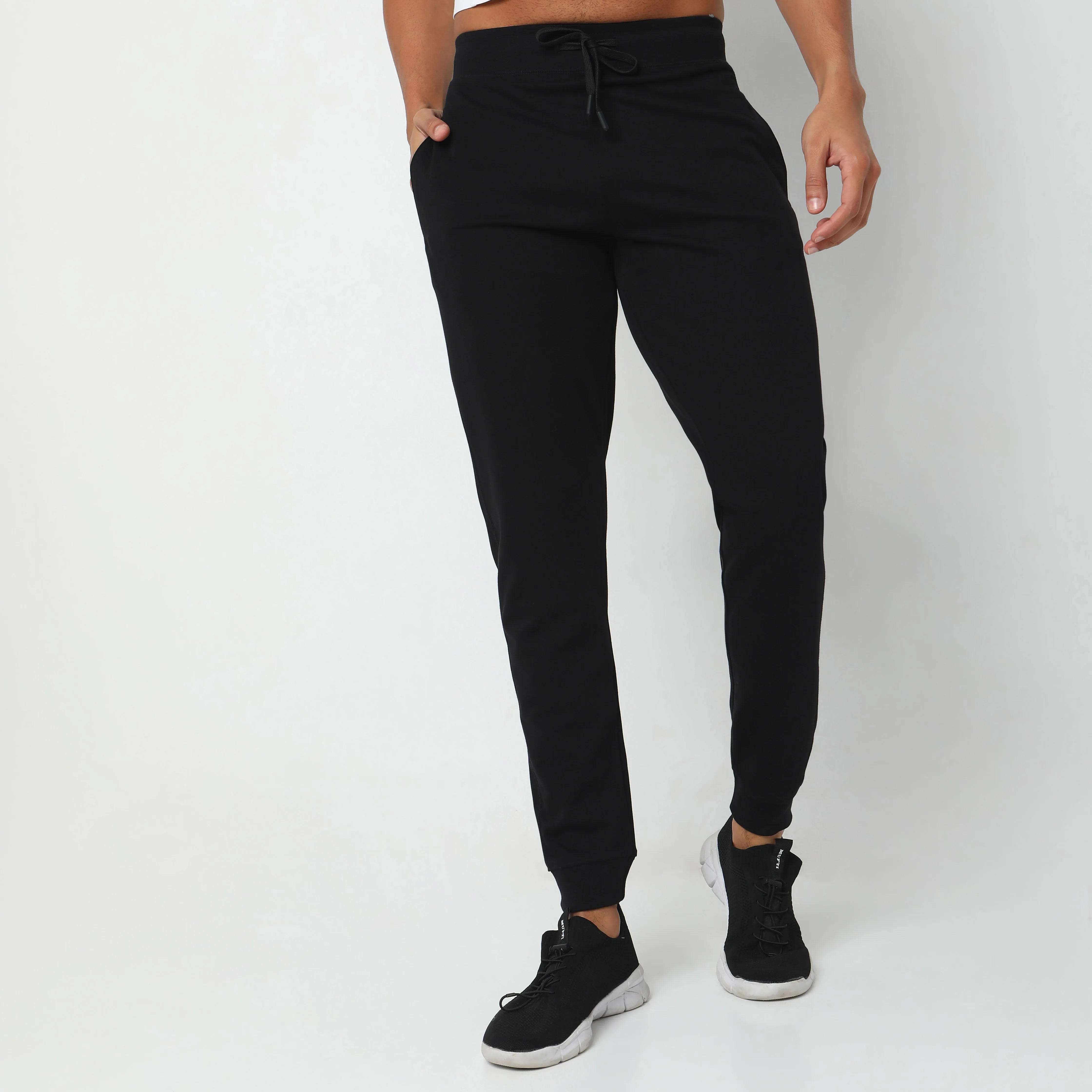 Flex Pants with Secure Mobile Pocket - Mid Rise Joggers