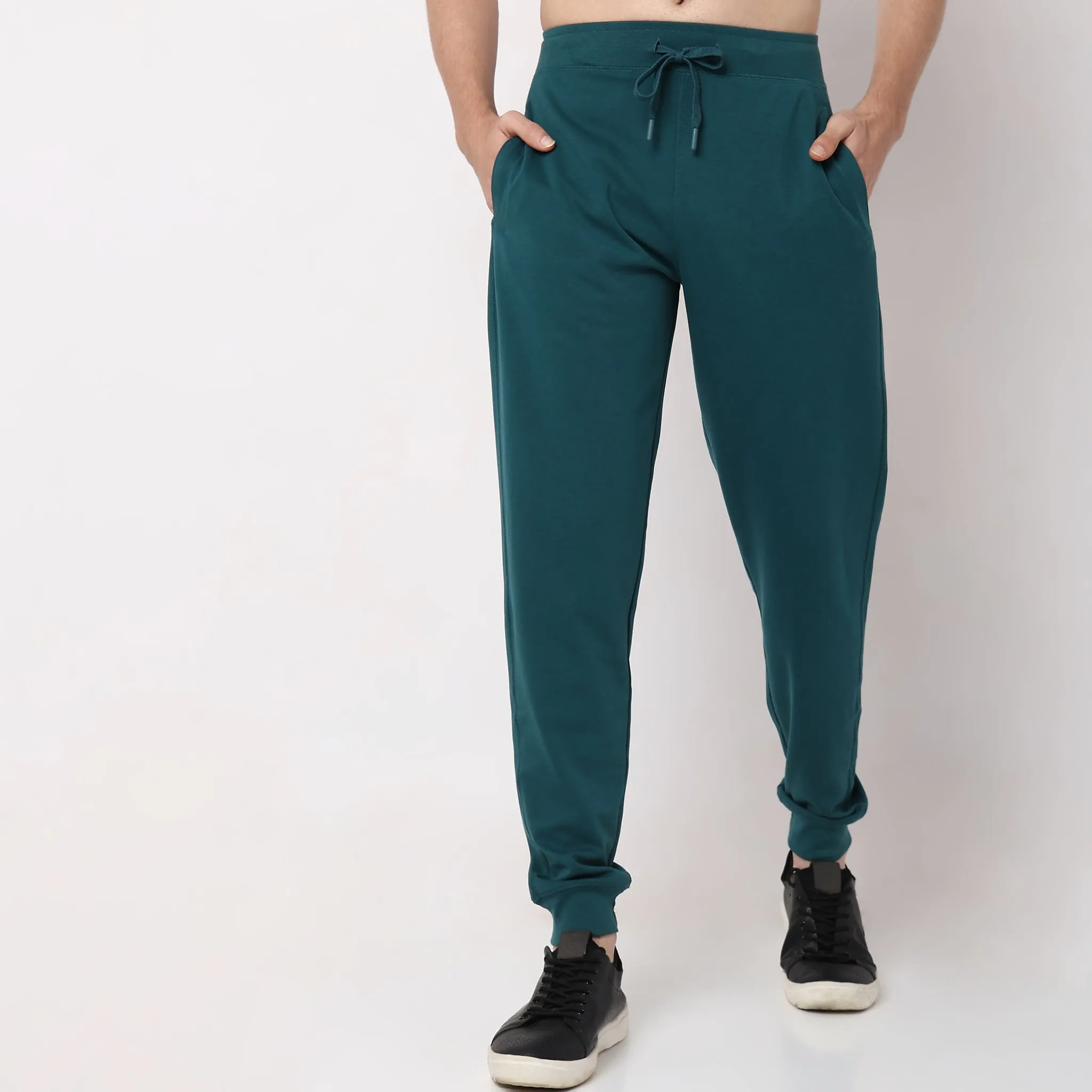 Flex Pants with Secure Mobile Pocket - Mid Rise Joggers