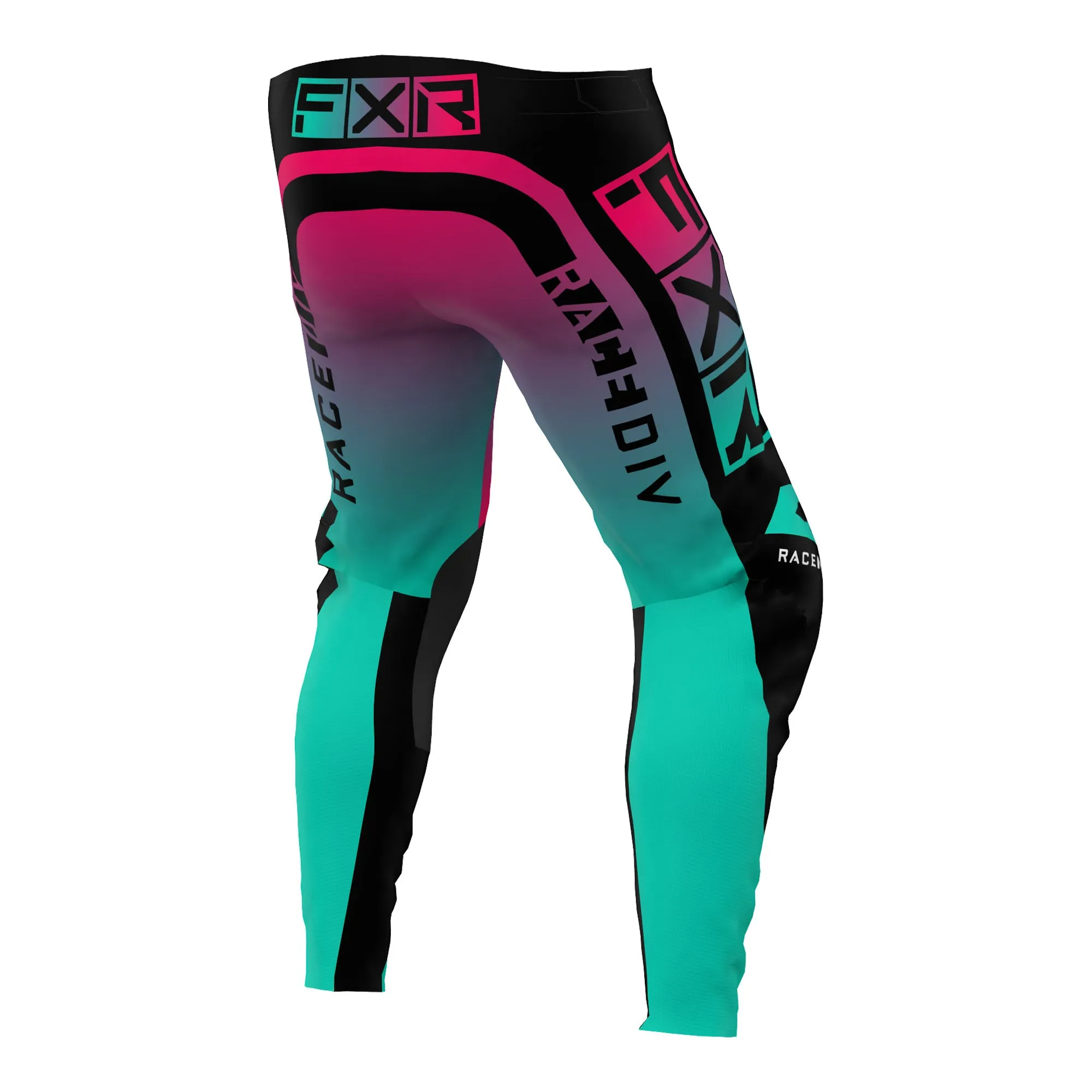 FXR  Mens Minty Re-Fresh Black Podium Pro MX Pants Stretch Fabric Secure Fit