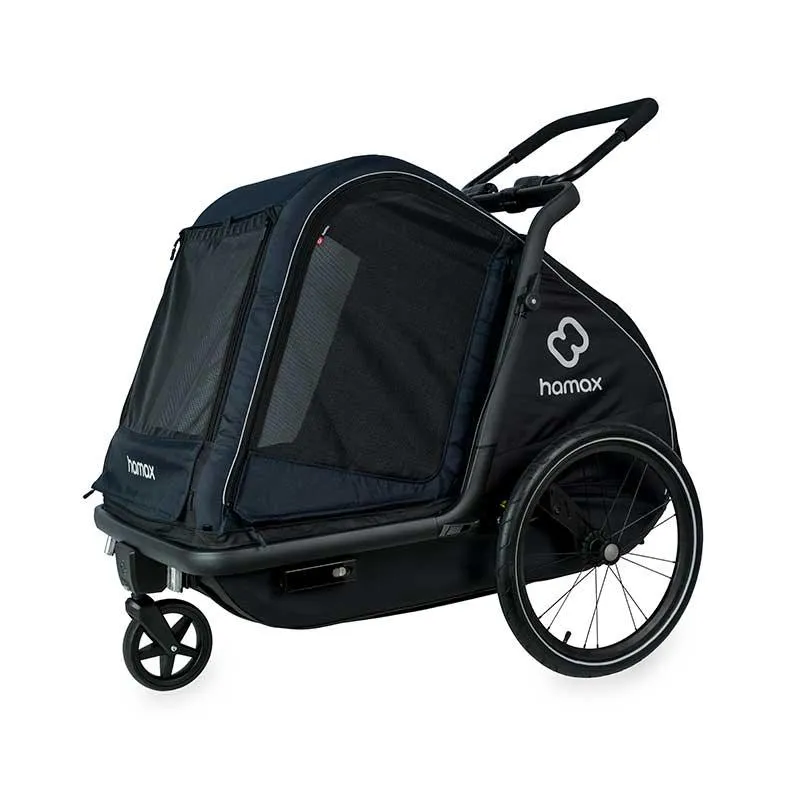 Hamax Pluto Dog Pram & Dog Bike Trailer | Large | Navy | ETA Mar 2024