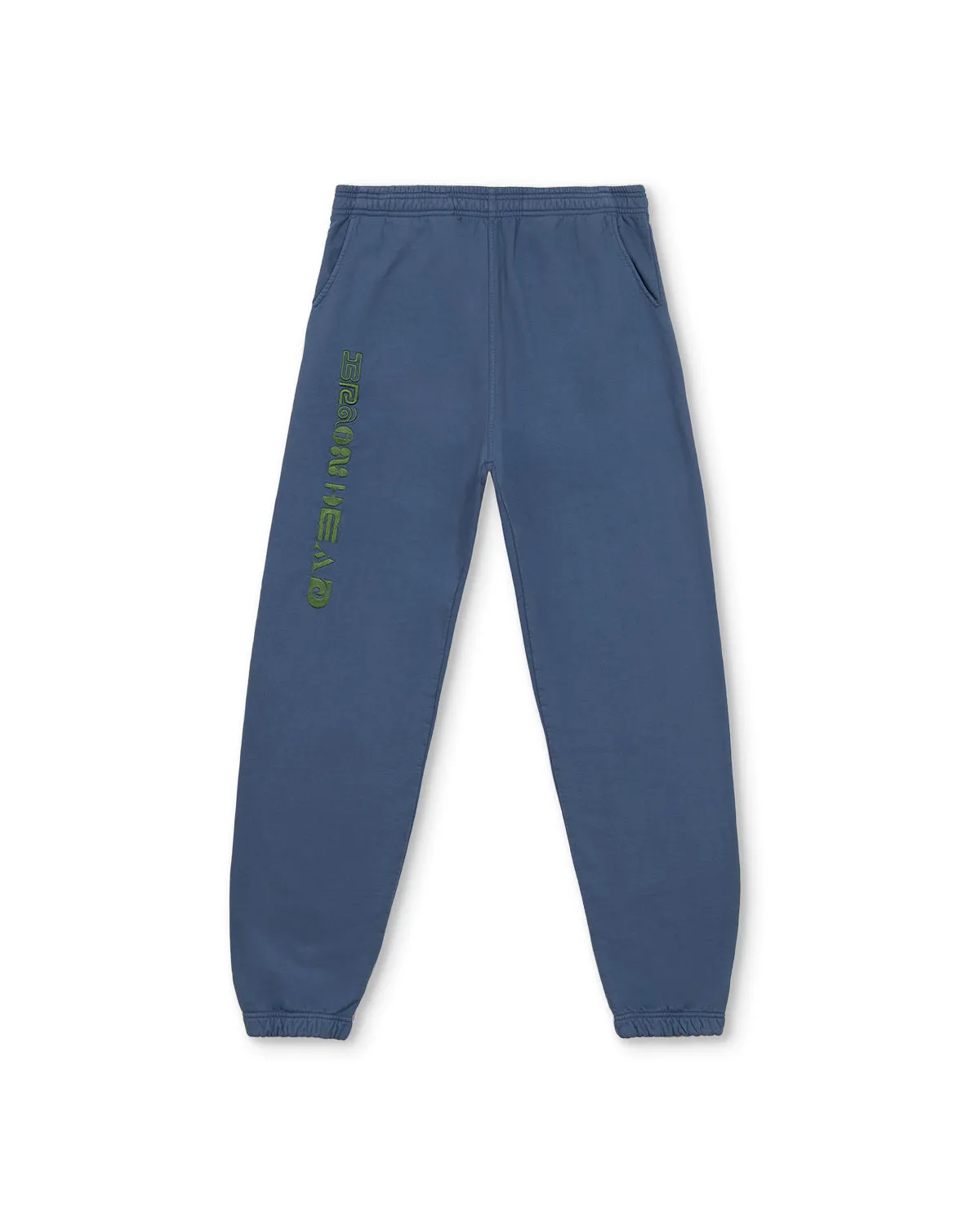 Heavyweight Embroidered Sweatpants - Blue