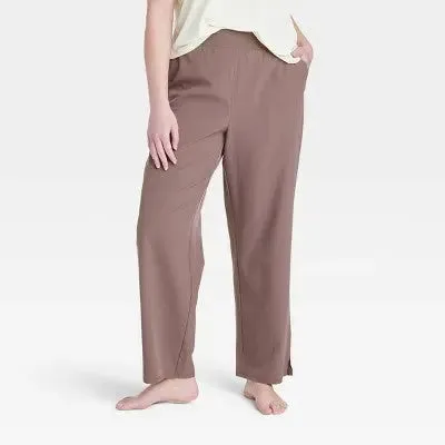 High-Rise Straight Leg Woven Pants - All In Motion