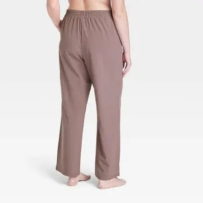 High-Rise Straight Leg Woven Pants - All In Motion