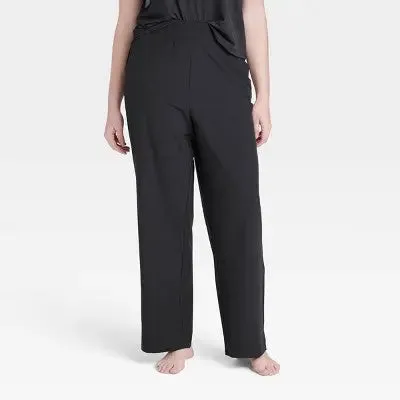 High-Rise Straight Leg Woven Pants - All In Motion