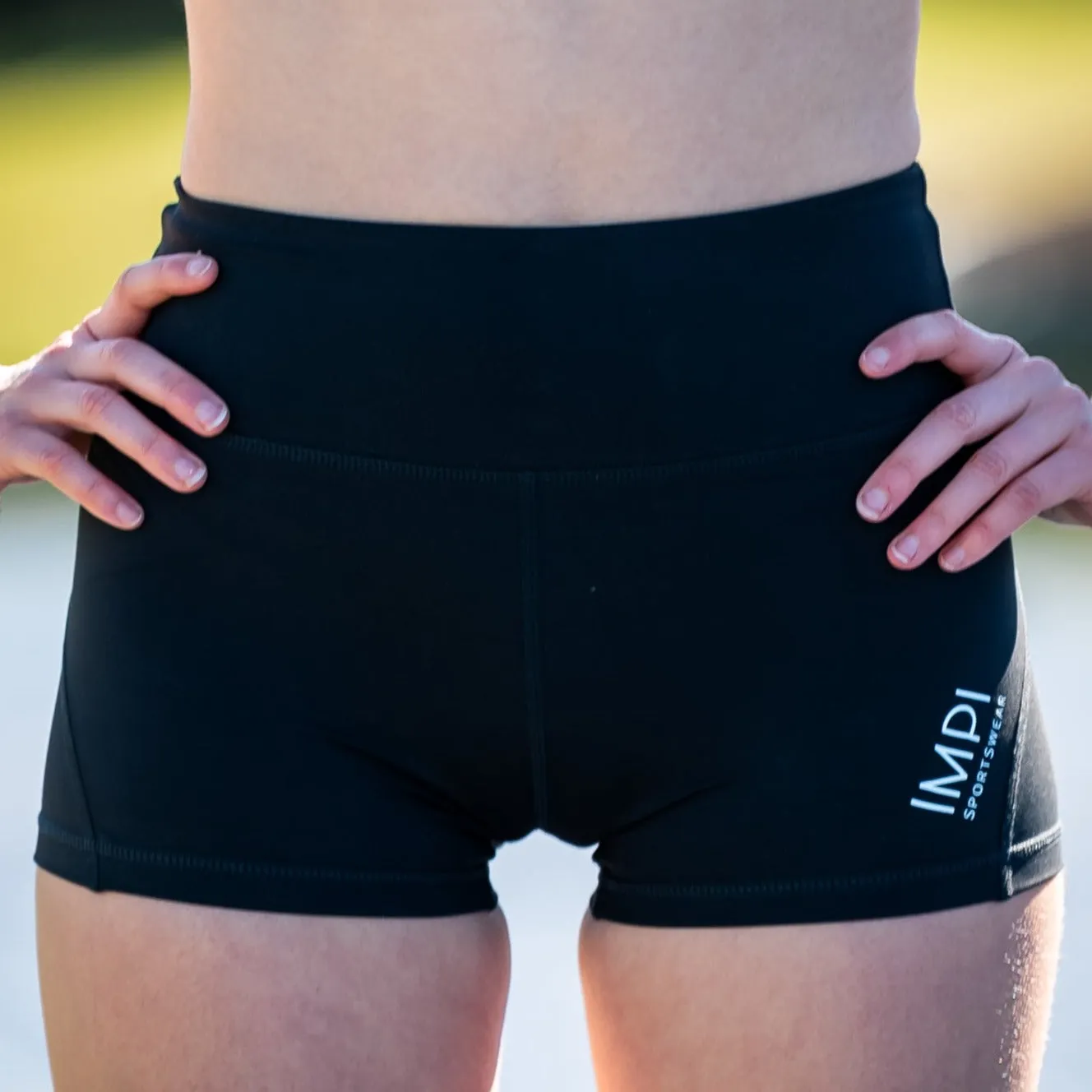 IMPI High Waisted Running Shorts - Black