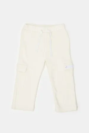 Infant Girls Beige Side Pockets Active Pant