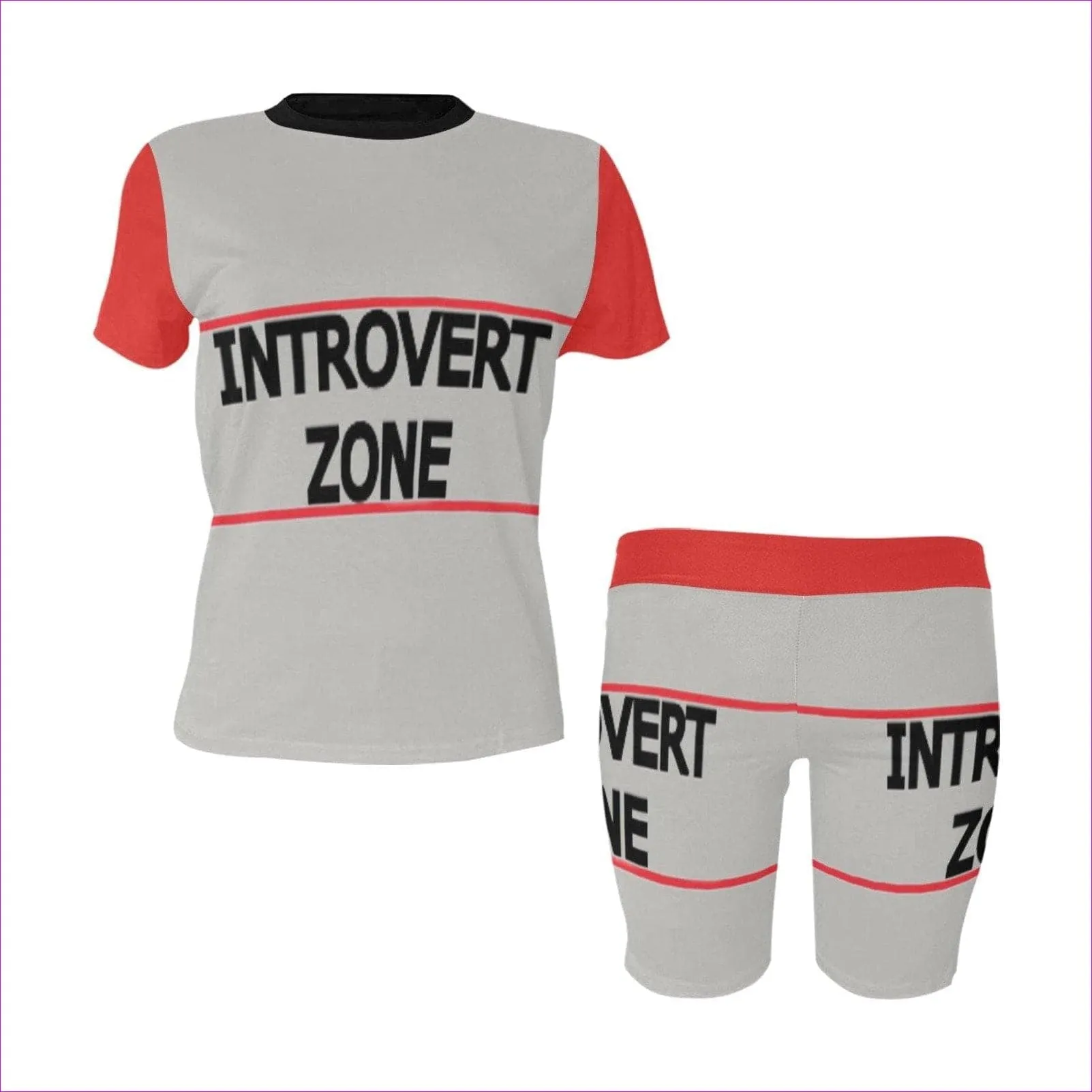 Introvert Womens Yoga Short Set