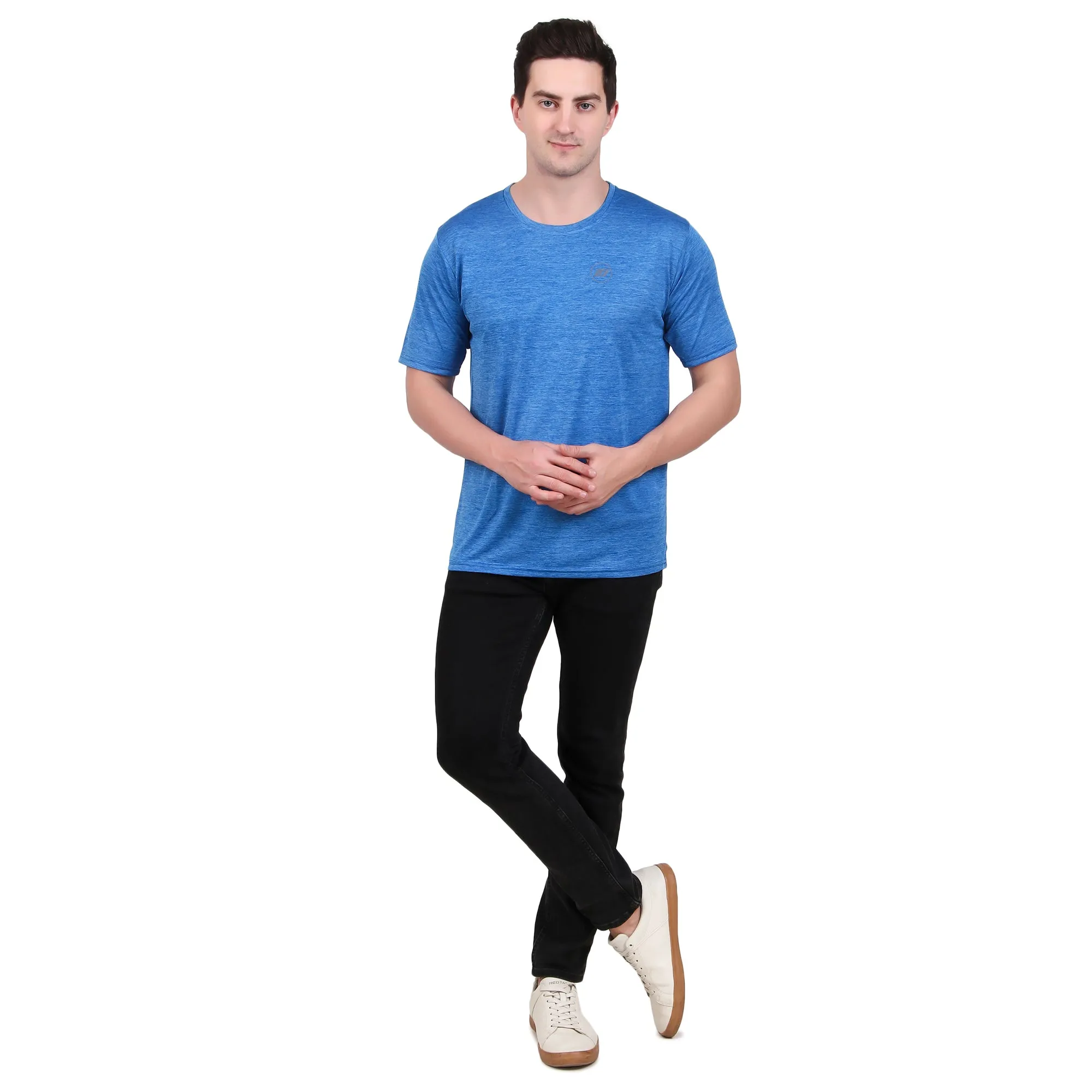 KI Activewear Dark Blue Men's Performance T-Shirt - Lightweight, Breathable, and Stylish