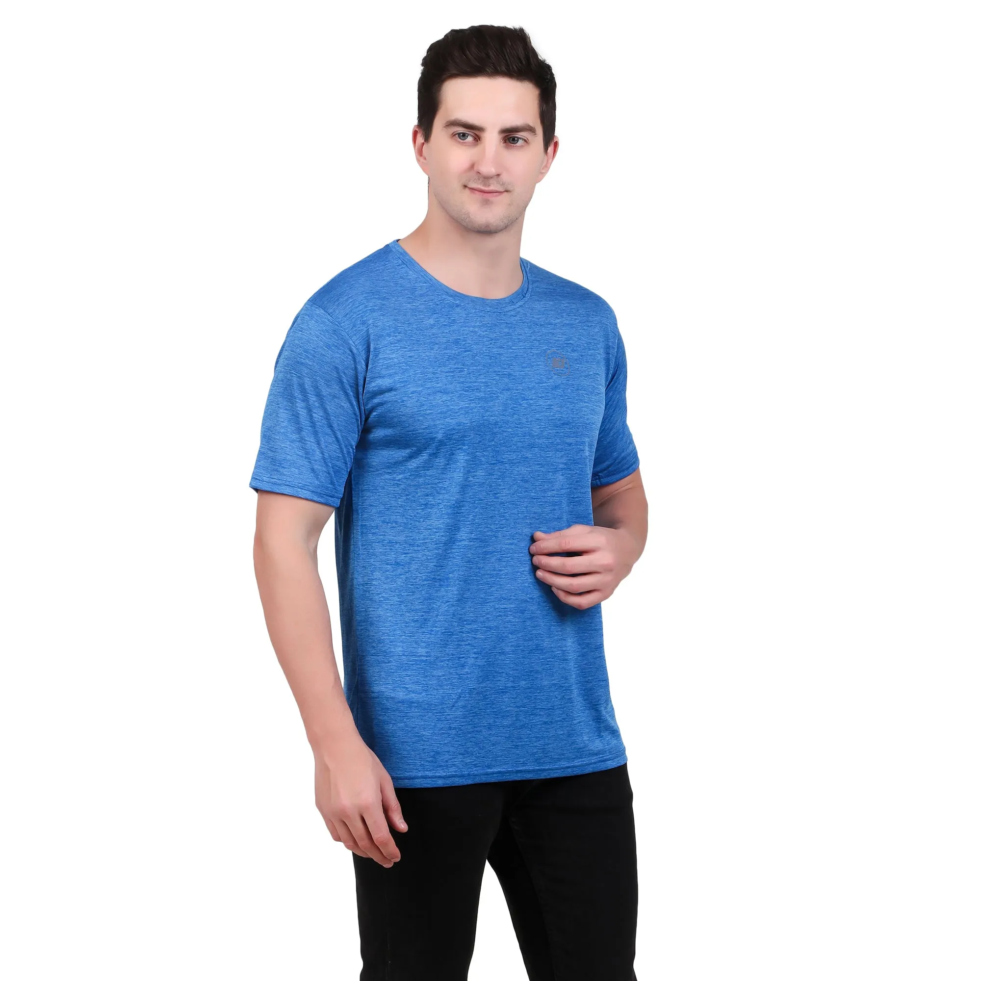 KI Activewear Dark Blue Men's Performance T-Shirt - Lightweight, Breathable, and Stylish