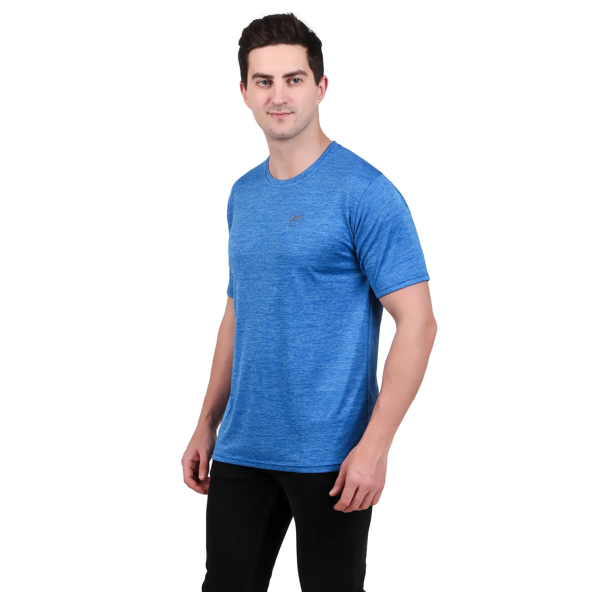 KI Activewear Dark Blue Men's Performance T-Shirt - Lightweight, Breathable, and Stylish