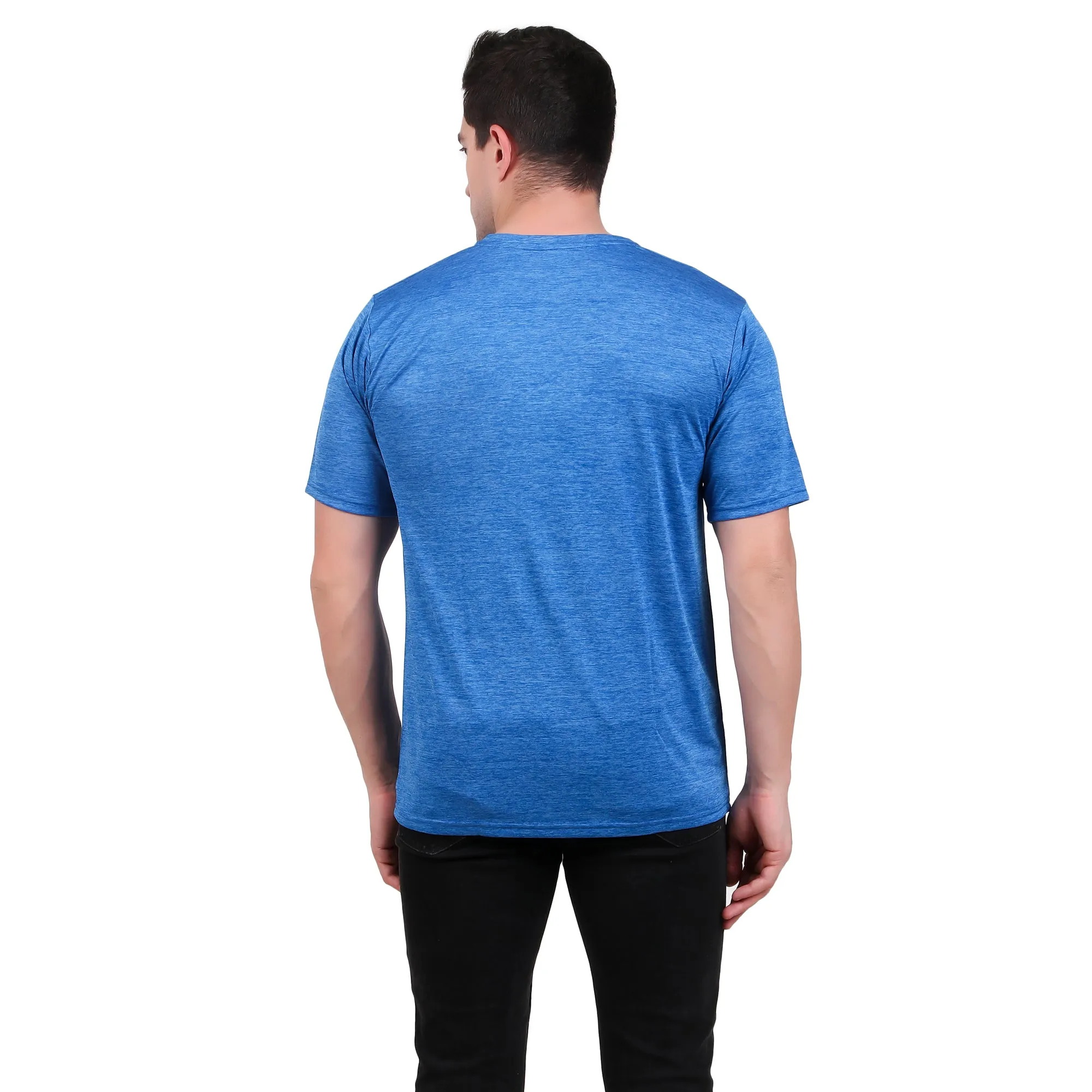 KI Activewear Dark Blue Men's Performance T-Shirt - Lightweight, Breathable, and Stylish