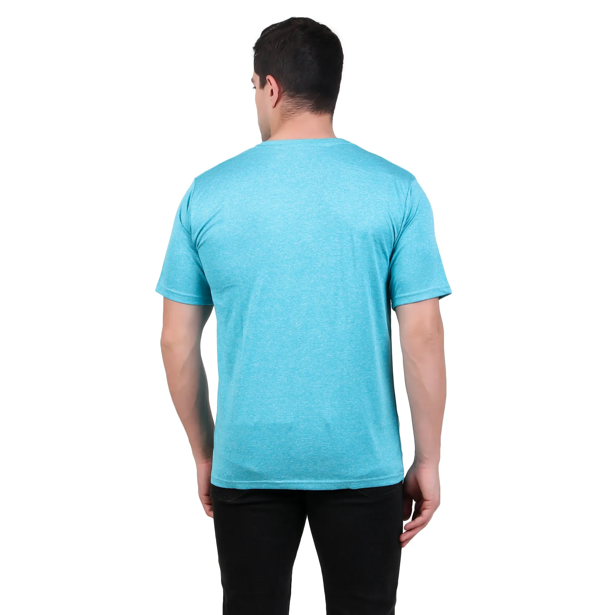 KI Activewear Sky Blue Men's Performance T-Shirt - Lightweight, Breathable, and Stylish