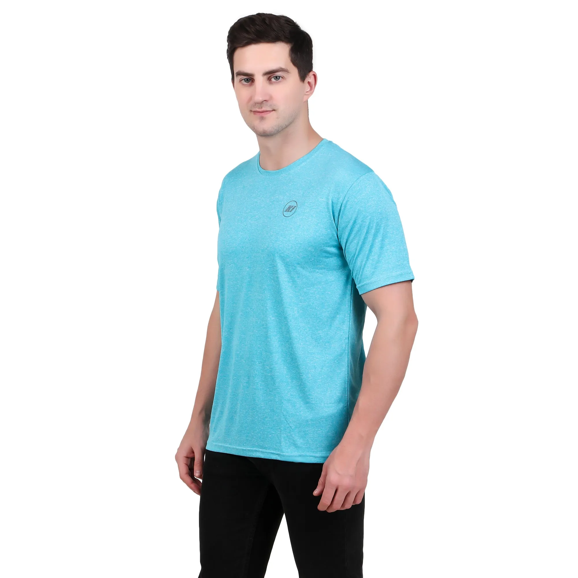 KI Activewear Sky Blue Men's Performance T-Shirt - Lightweight, Breathable, and Stylish