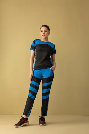 Majestic Moves Activewear Suit (Royal Blue and Black)