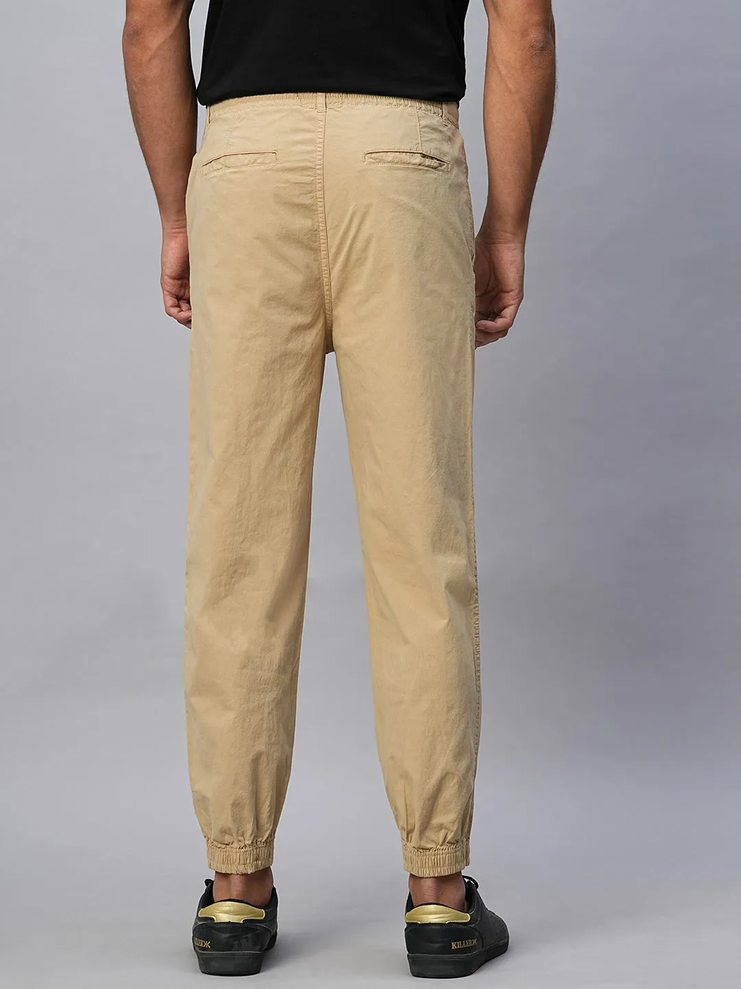 Men's Khaki Cotton Jogger