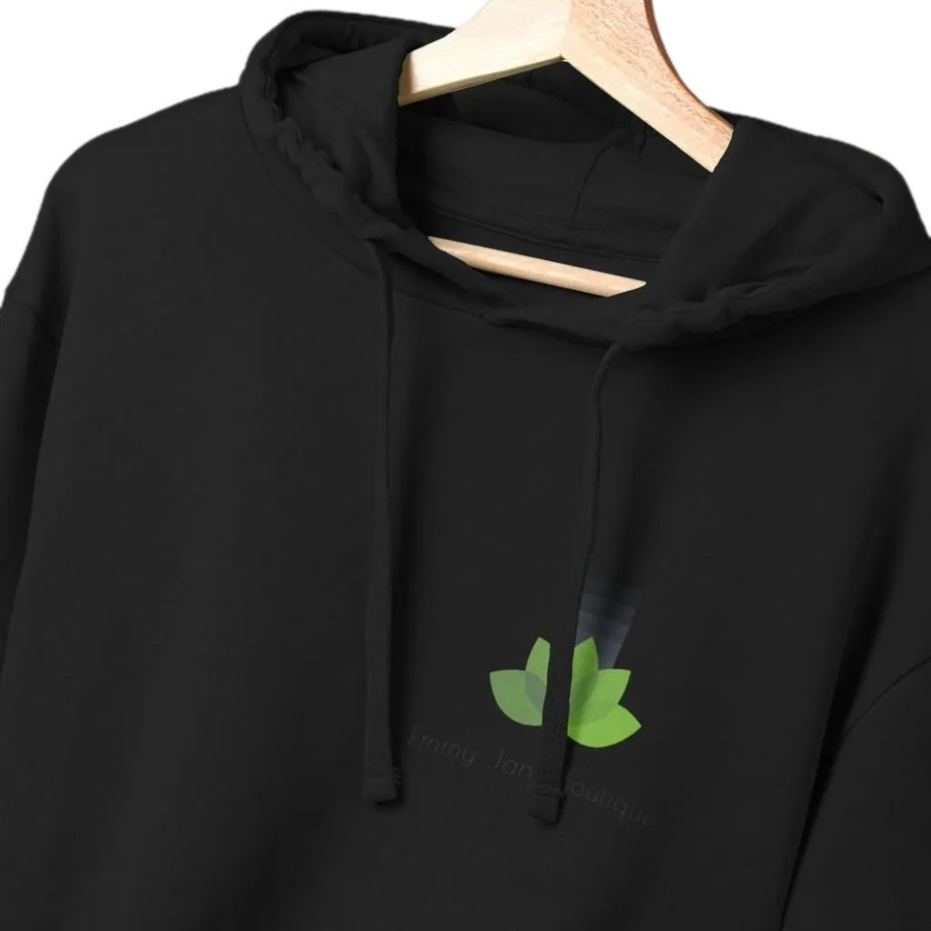 Mens Organic Cotton Hoodie Black - Ejb eco - Vegan Friendly