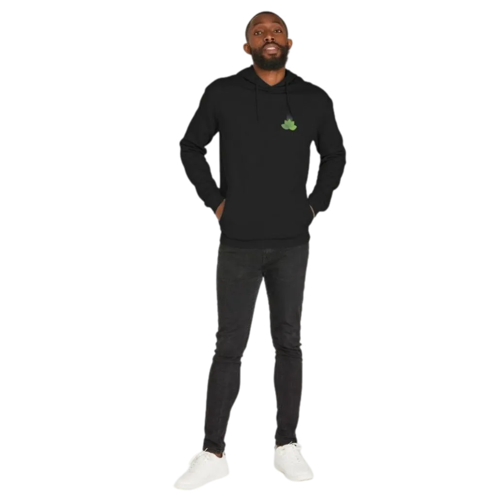 Mens Organic Cotton Hoodie Black - Ejb eco - Vegan Friendly