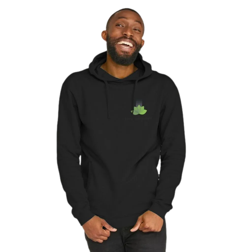 Mens Organic Cotton Hoodie Black - Ejb eco - Vegan Friendly