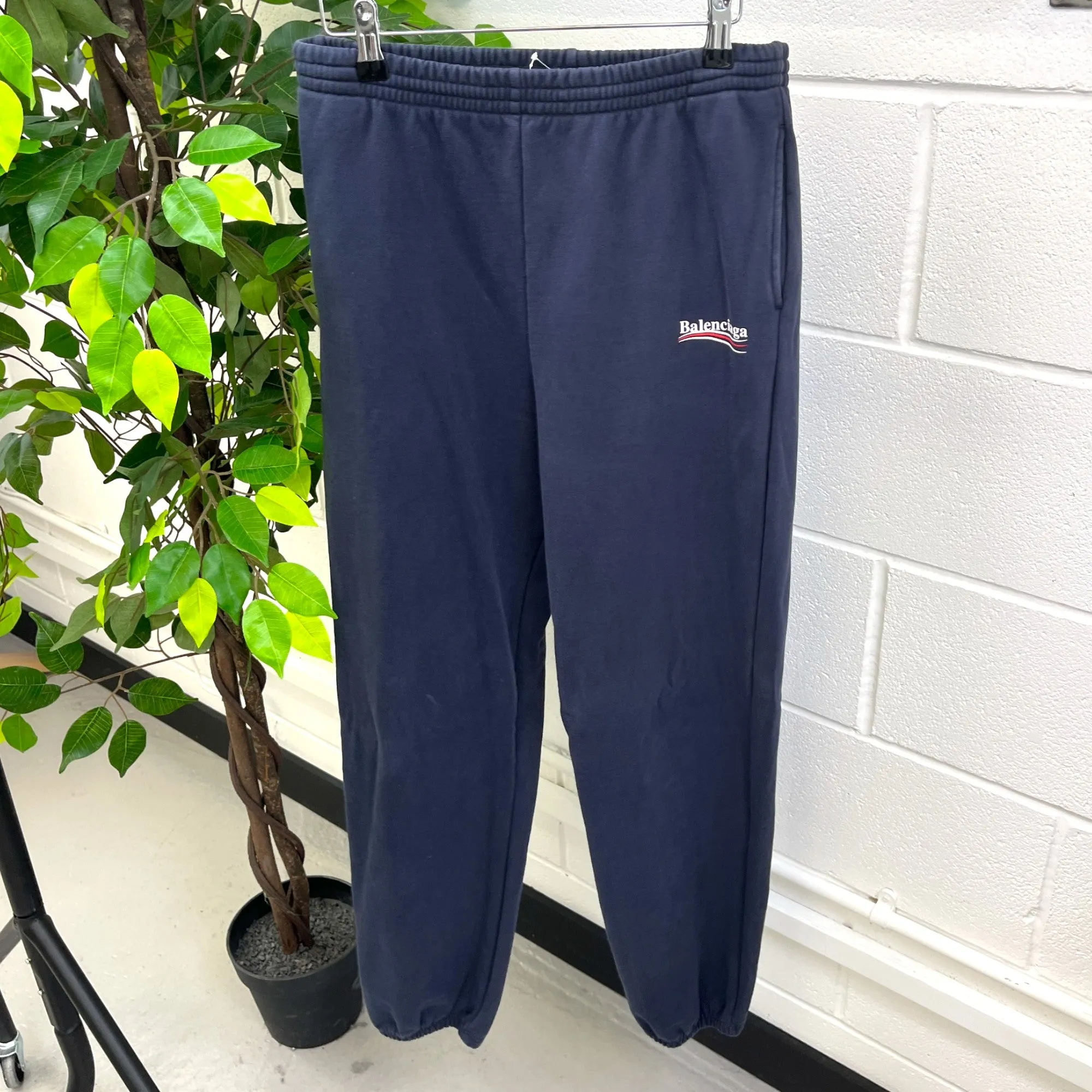 Men's Political Logo Joggers Navy Size S