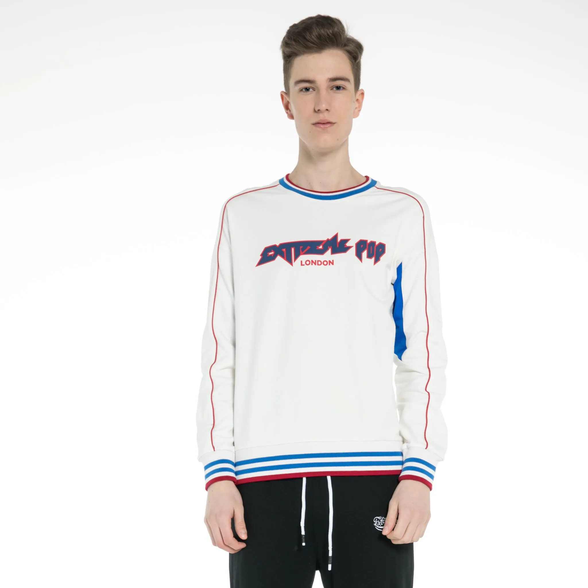 Mens Sports Contrast Multi-Color Jumper